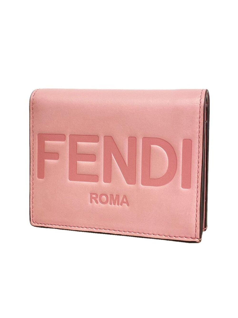 Fendi Wallet Leather Pink Gold